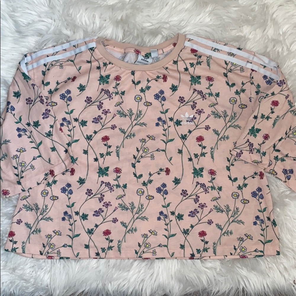 Adidas Floral Crop Top
